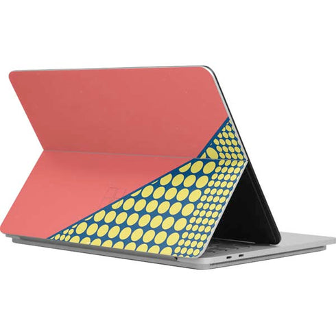 Coral Diagonal Split Surface Laptop Studio Skin